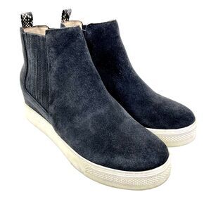 Wilson Sneaker Bootie Dolce Vita Hidden Wedge Slip-On Charcoal Suede Size 8.5M